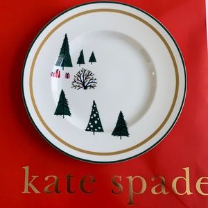kate spade holiday plate